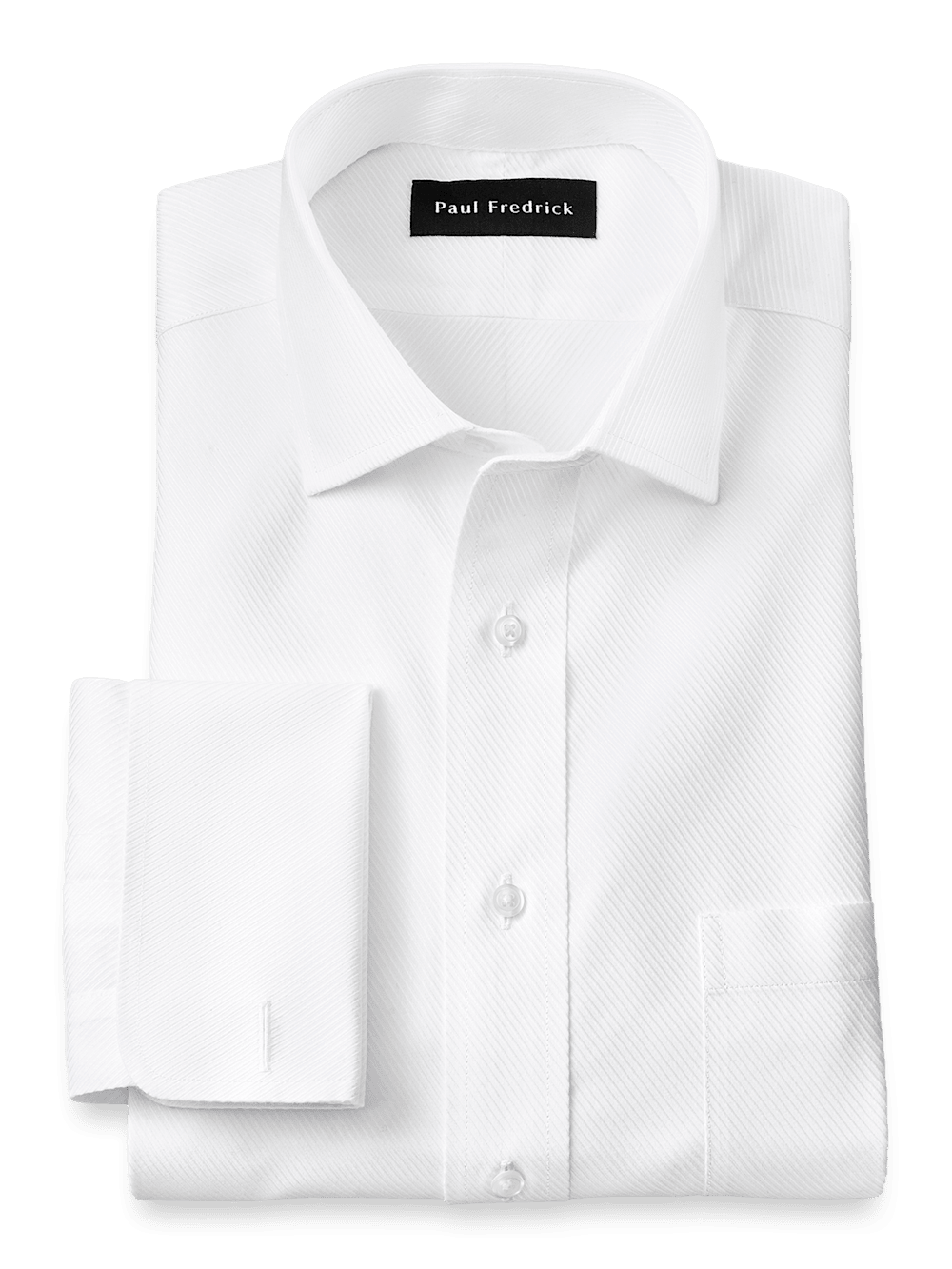 Spread collar french cuff dress shirt fashion