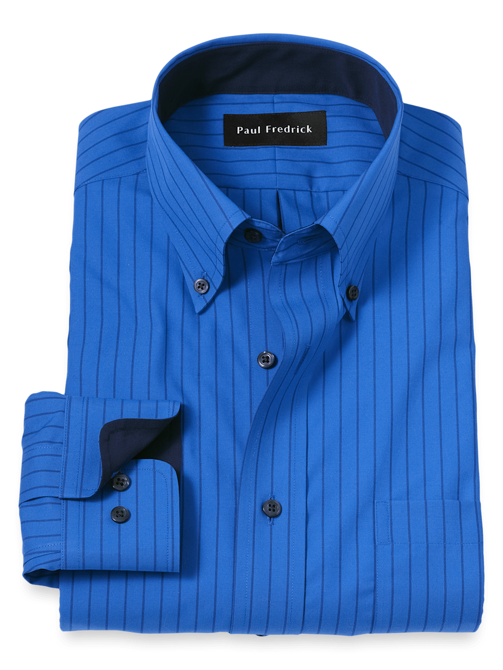 NEW Paul Fredrick Light popular Blue Men's Button Down Dress Shirt