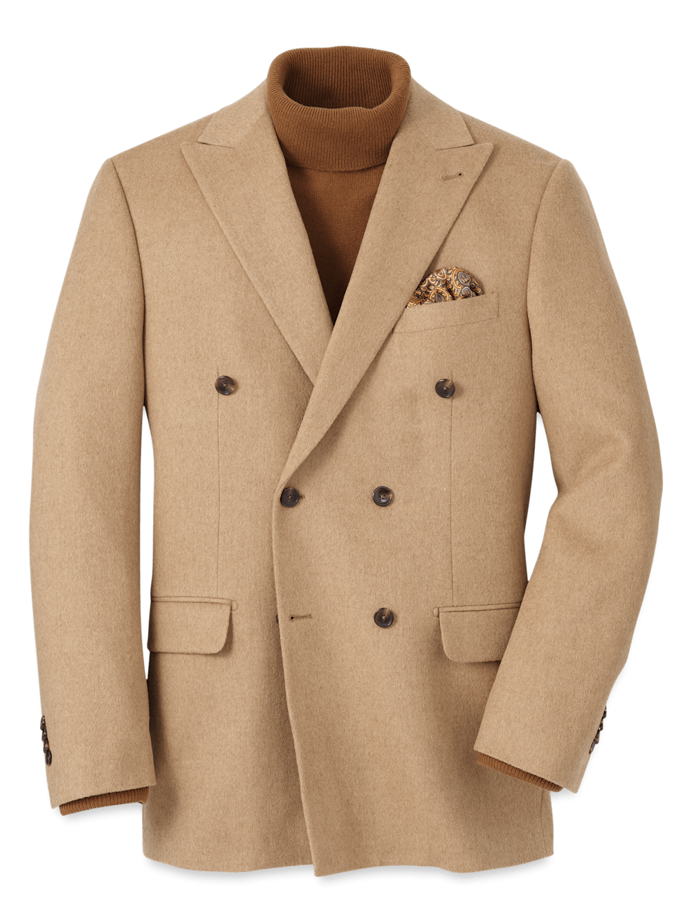 Camel hair fashion wool coat