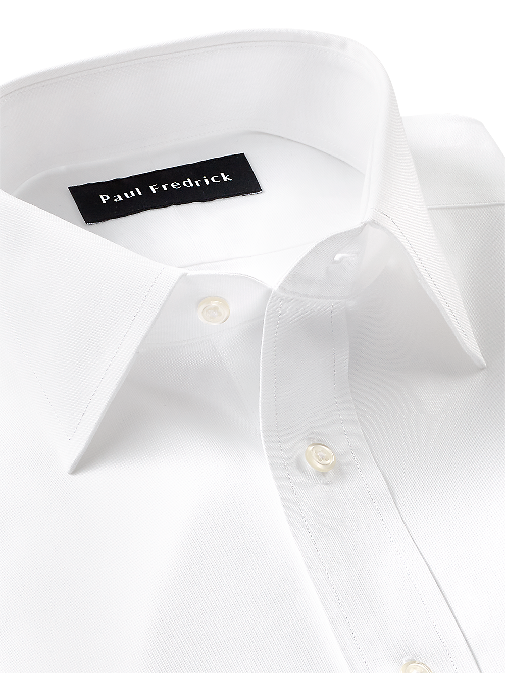 Alternate Image of Pure Cotton Pinpoint Solid Color Spread Collar Dress Shirt-2