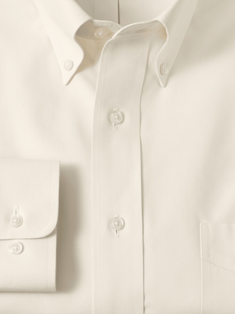 Alternate Image of Non-iron Cotton Pinpoint Solid Button Down Collar Dress Shirt-5