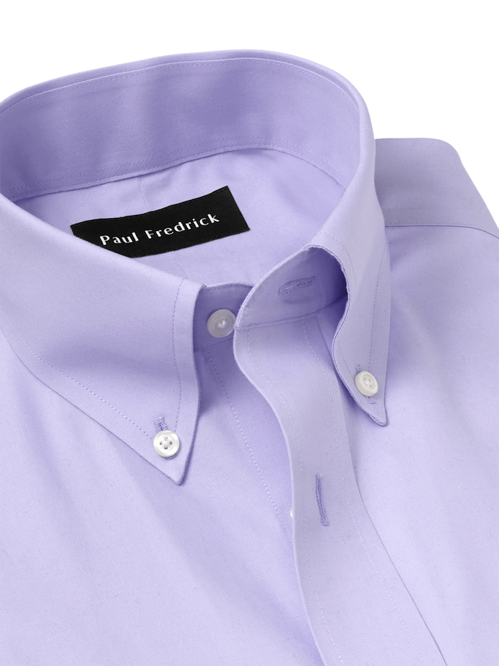 Alternate Image of Non-iron Cotton Pinpoint Solid Button Down Collar Dress Shirt-6