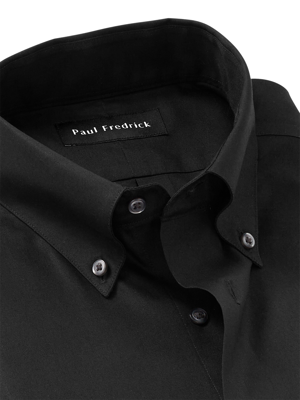 Alternate Image of Non-iron Cotton Pinpoint Solid Button Down Collar Dress Shirt-6