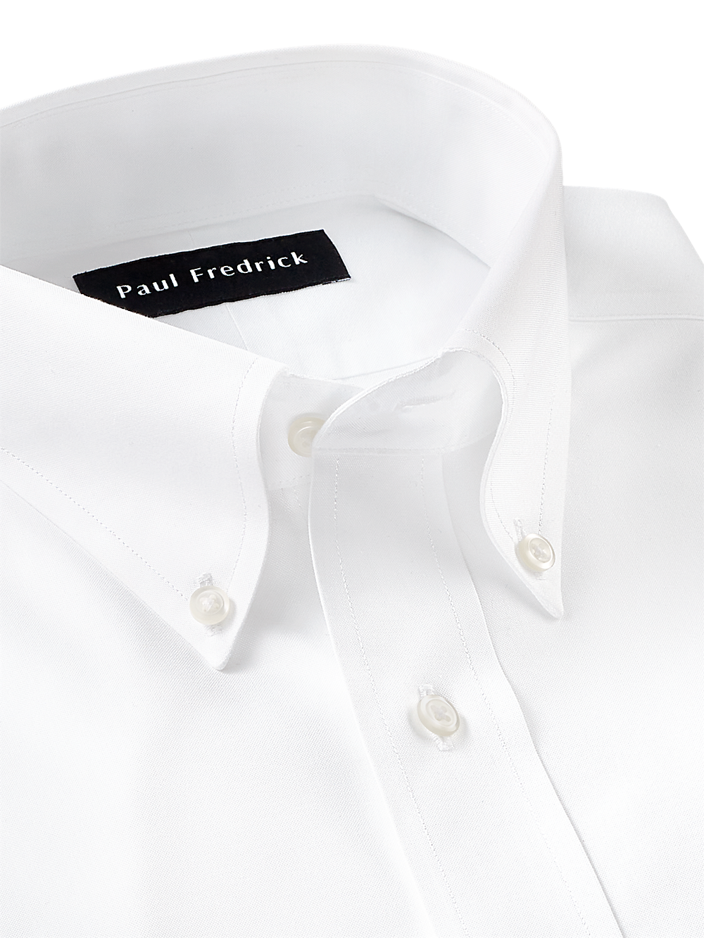 Alternate Image of Non-iron Cotton Pinpoint Solid Button Down Collar Dress Shirt-6