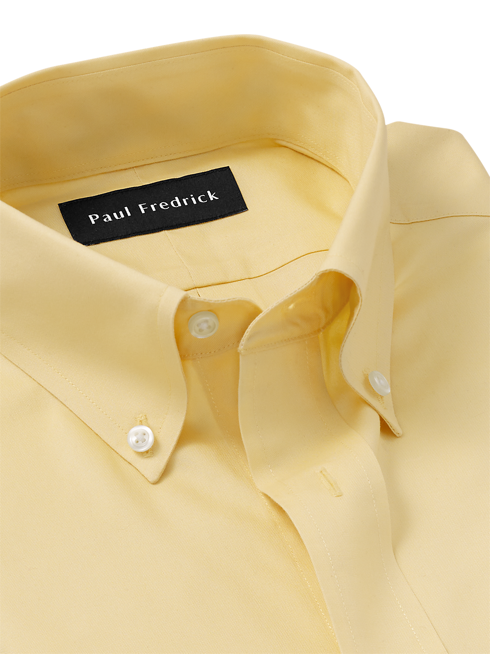 Alternate Image of Non-iron Cotton Pinpoint Solid Button Down Collar Dress Shirt-6