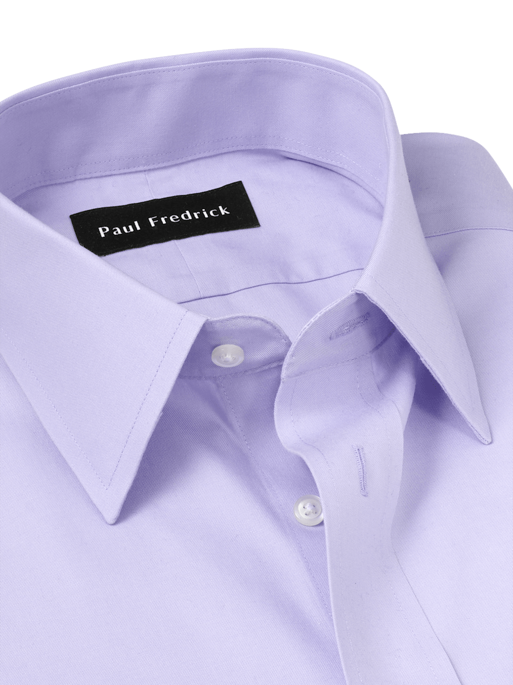 Alternate Image of Non-iron Cotton Pinpoint Solid Point Collar Dress Shirt-6