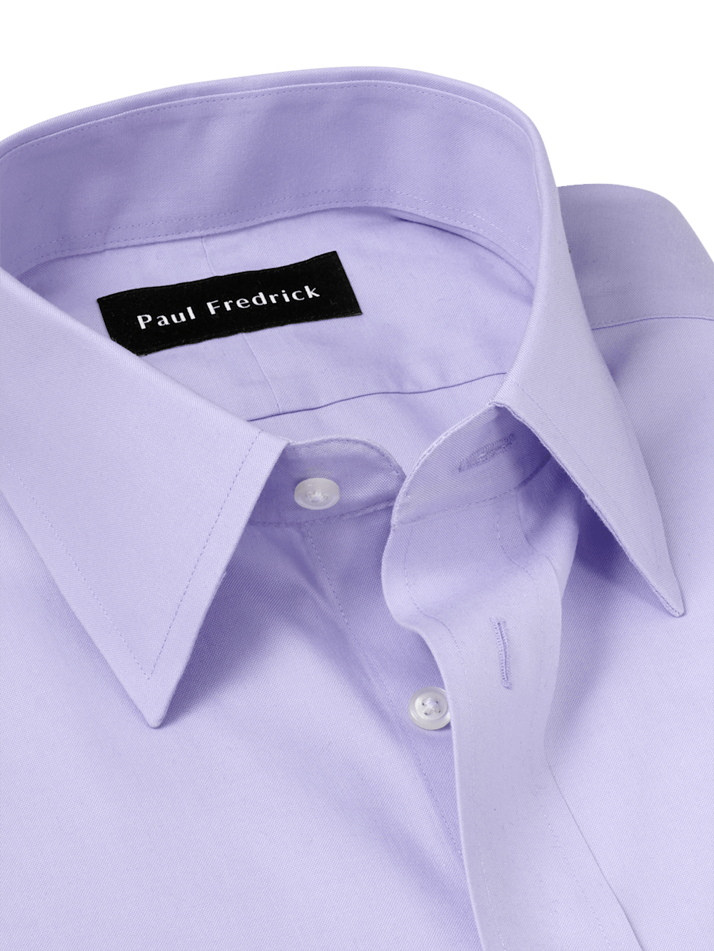 Alternate Image of Non-iron Cotton Pinpoint Solid Point Collar Dress Shirt-6