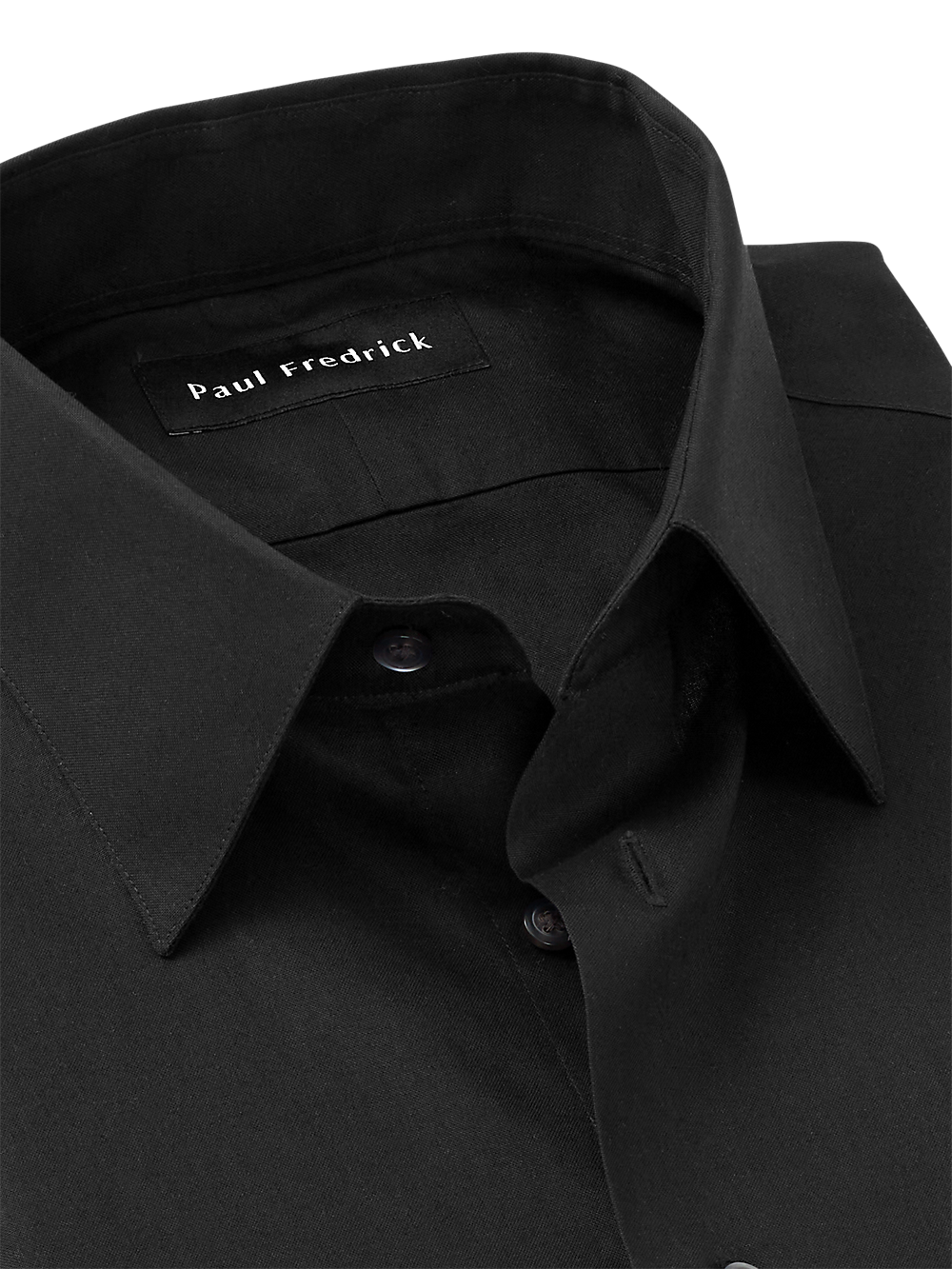 Alternate Image of Non-iron Cotton Pinpoint Solid Point Collar Dress Shirt-6