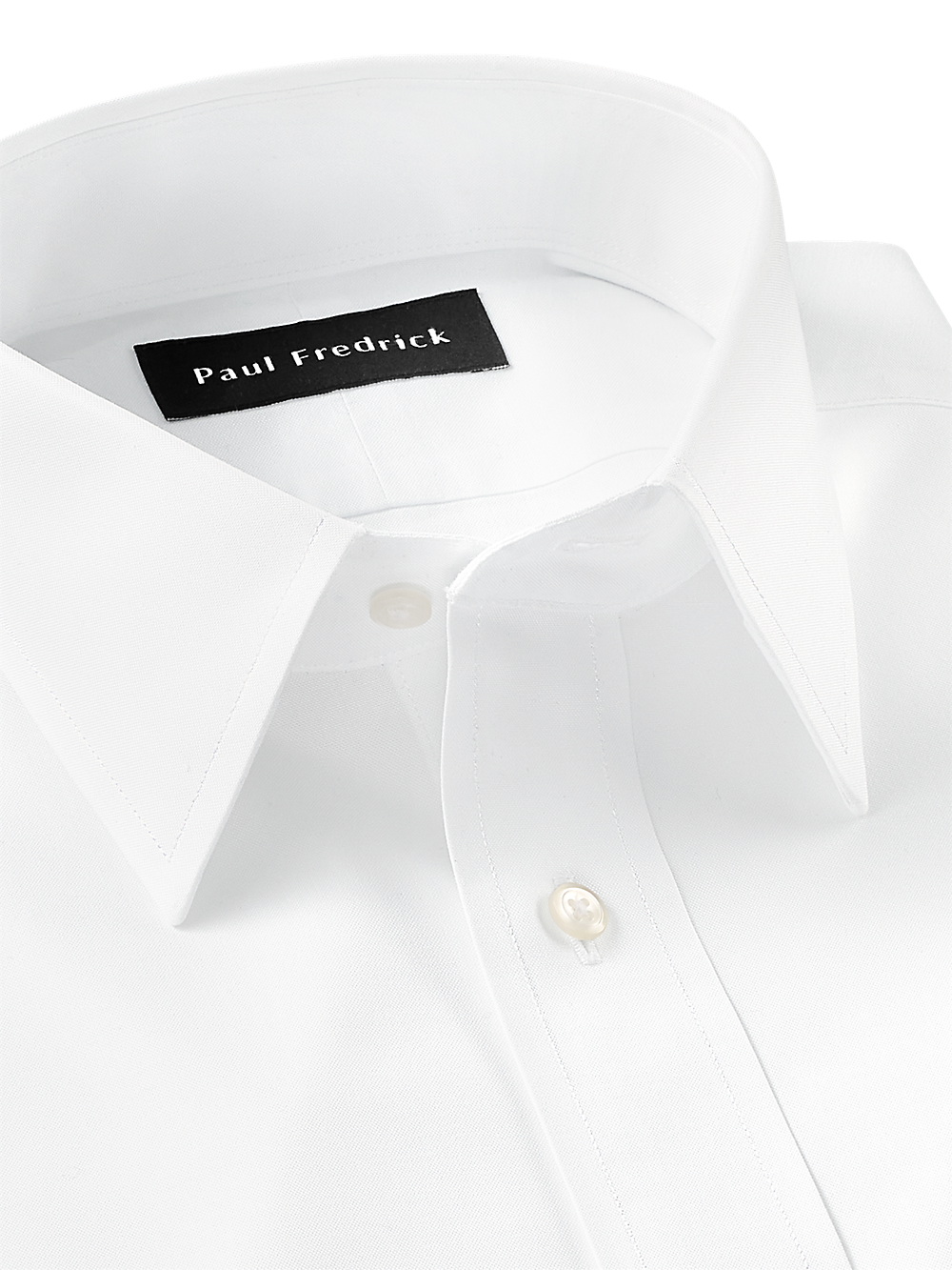 Alternate Image of Non-iron Cotton Pinpoint Solid Point Collar Dress Shirt-6