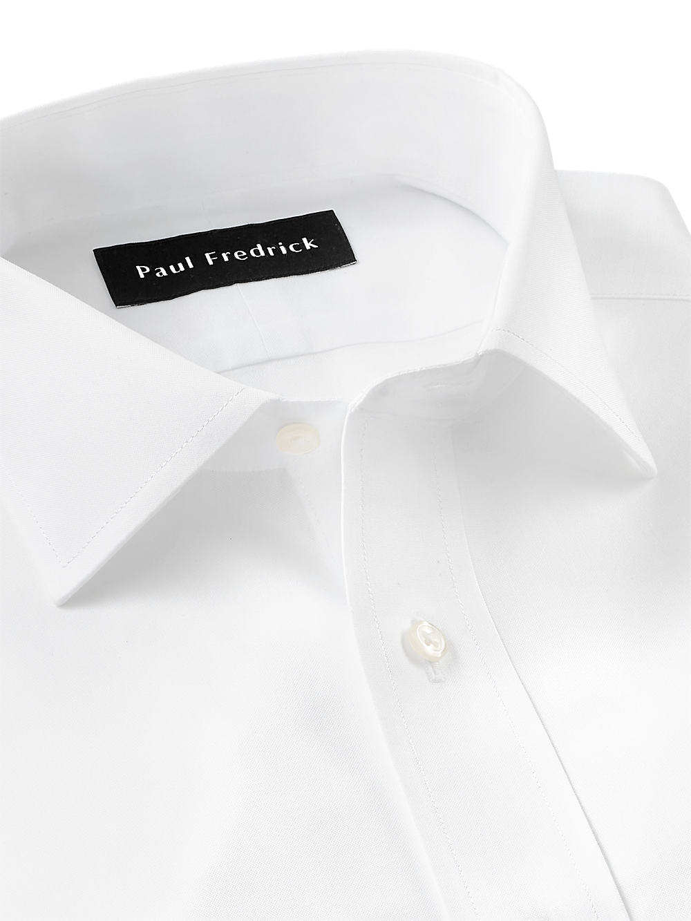 Alternate Image of Non-iron Cotton Pinpoint Solid Spread Collar Dress Shirt-6