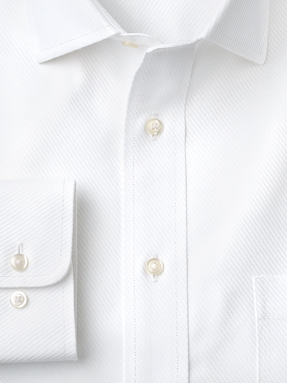 Alternate Image of Non-iron Cotton Twill Spread Collar Dress Shirt-1