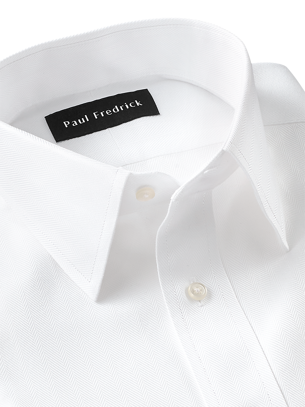 Alternate Image of Non-iron Cotton Herringbone Point Collar Dress Shirt-2