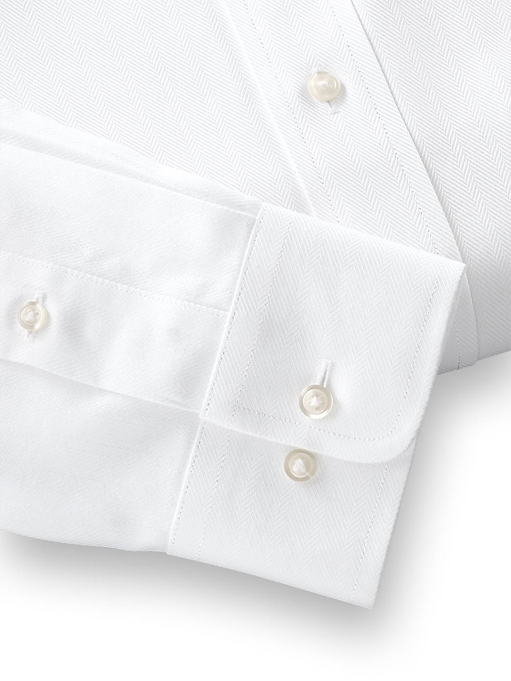 Alternate Image of Non-iron Cotton Herringbone Point Collar Dress Shirt-3