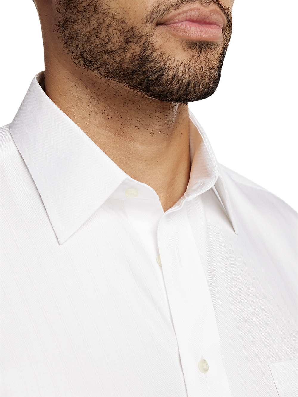 Alternate Image of Non-iron Cotton Herringbone Point Collar Dress Shirt-2