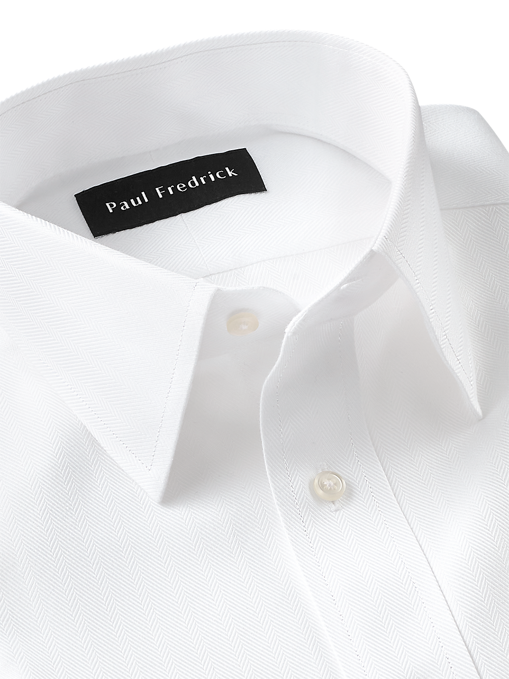 Alternate Image of Non-iron Cotton Herringbone Point Collar Dress Shirt-6