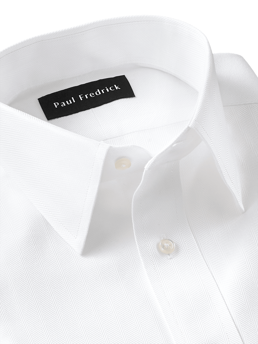 Alternate Image of Non-iron Cotton Herringbone Point Collar Dress Shirt-6