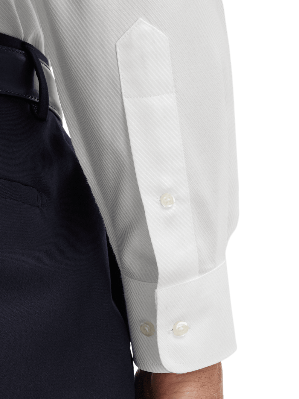 Alternate Image of Non-iron Cotton Twill Button Down Collar Dress Shirt-3