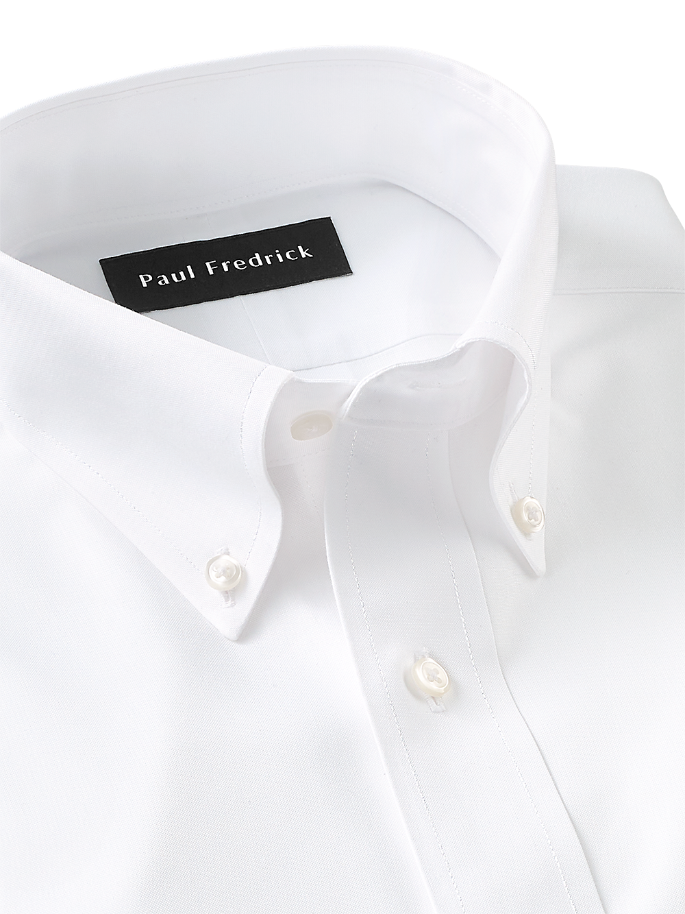 Alternate Image of Impeccable Non-iron Cotton Pinpoint Solid Color Button Down Collar Dress Shirt-2