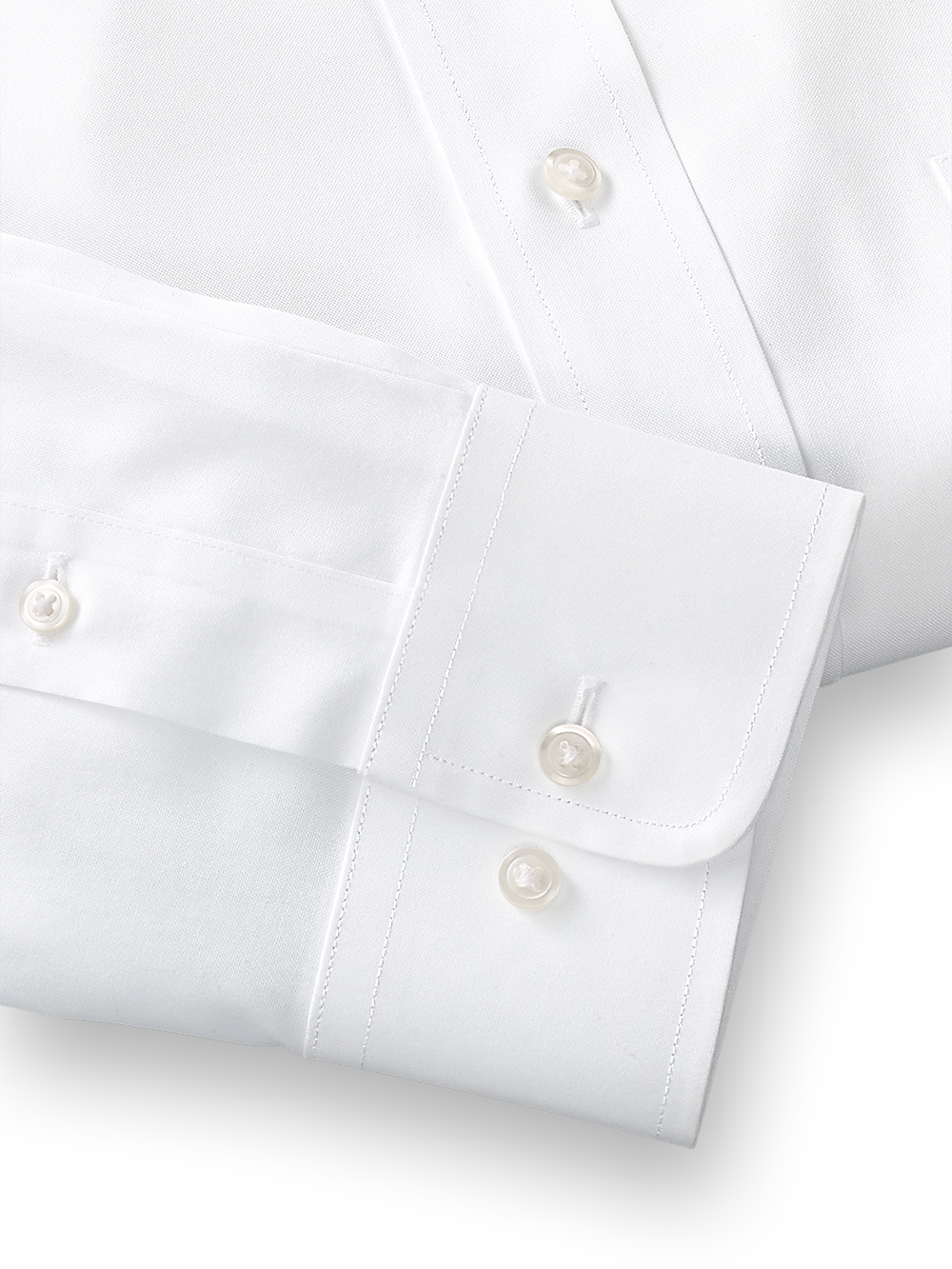 Alternate Image of Impeccable Non-iron Cotton Pinpoint Solid Color Straight Collar Dress Shirt-3