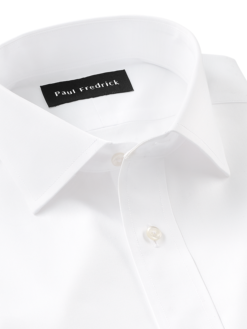 Alternate Image of Impeccable Non-iron Cotton Pinpoint Solid Color Spread Collar Dress Shirt-2