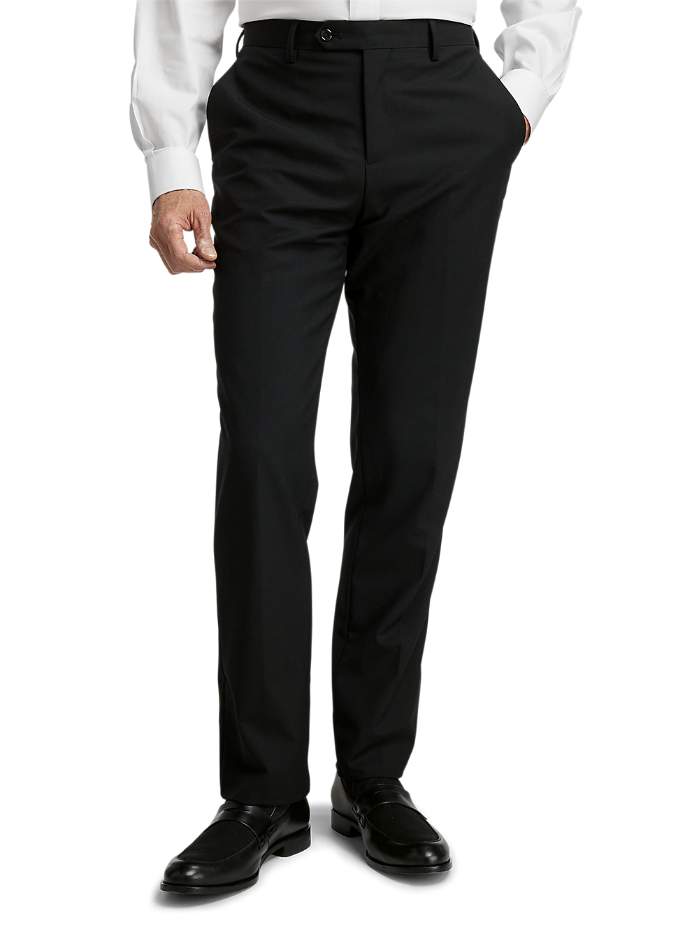 Alternate Image of Wool Stretch Bengaline Single Breasted Peak Lapel Suit-8