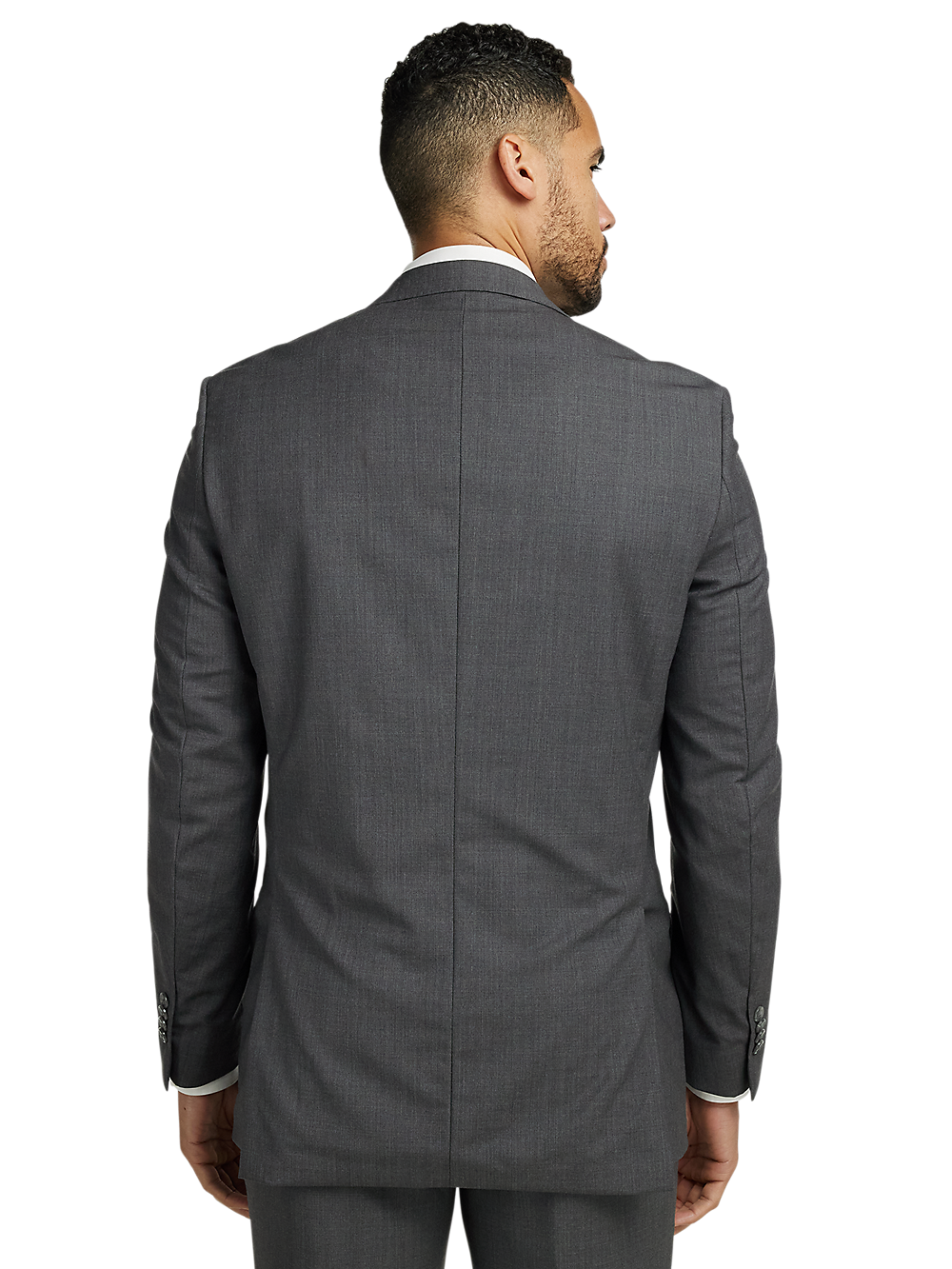 Alternate Image of Wool Stretch Bengaline Single Breasted Peak Lapel Suit-6