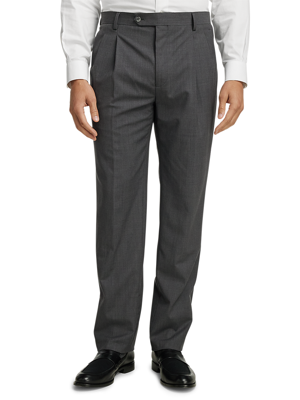 Alternate Image of Wool Stretch Bengaline Single Breasted Peak Lapel Suit-7