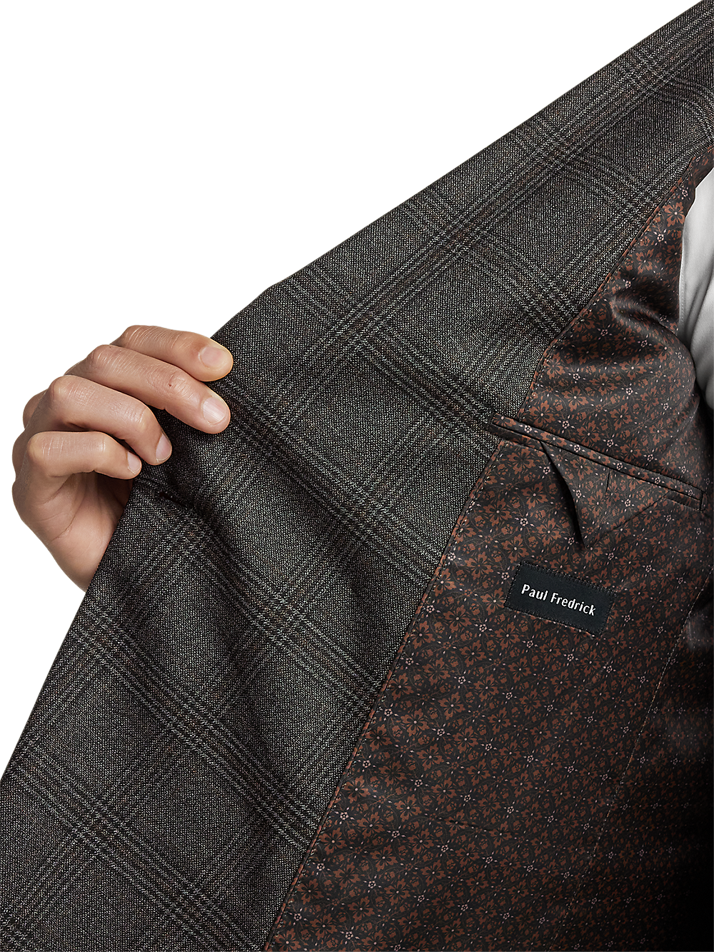 Alternate Image of Wool Plaid Double Breasted Peak Lapel Suit-3