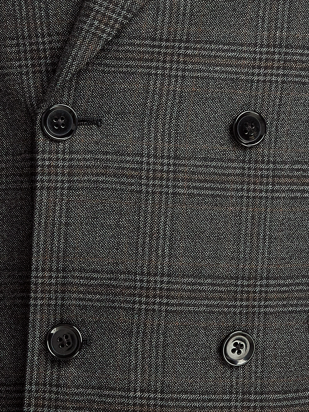 Alternate Image of Wool Plaid Double Breasted Peak Lapel Suit-4