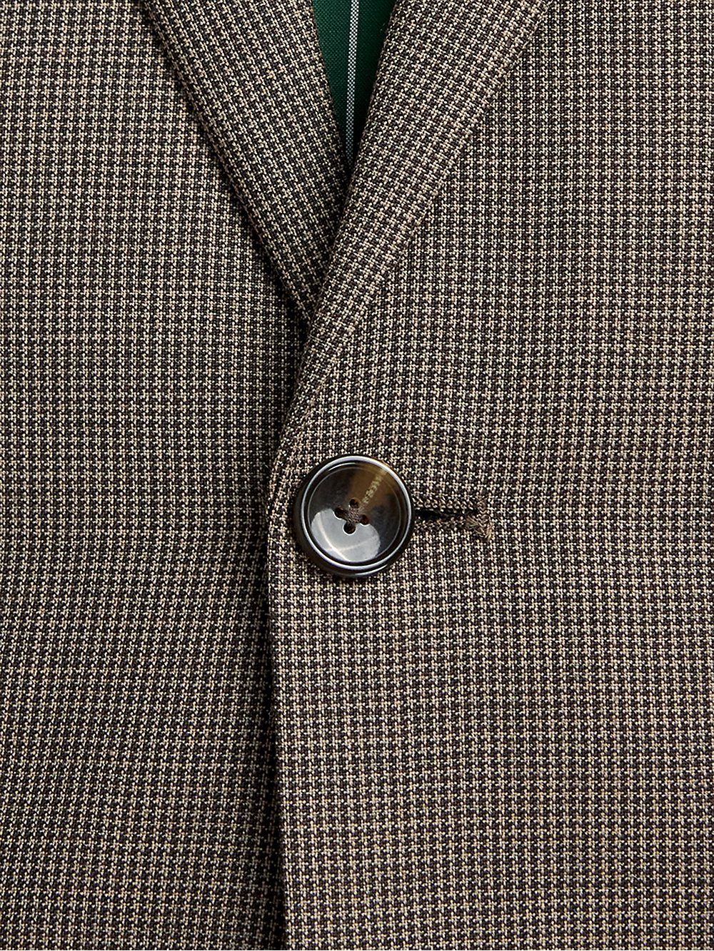 Alternate Image of Wool Stretch Micro Check Single Breasted Peak Lapel Suit-4