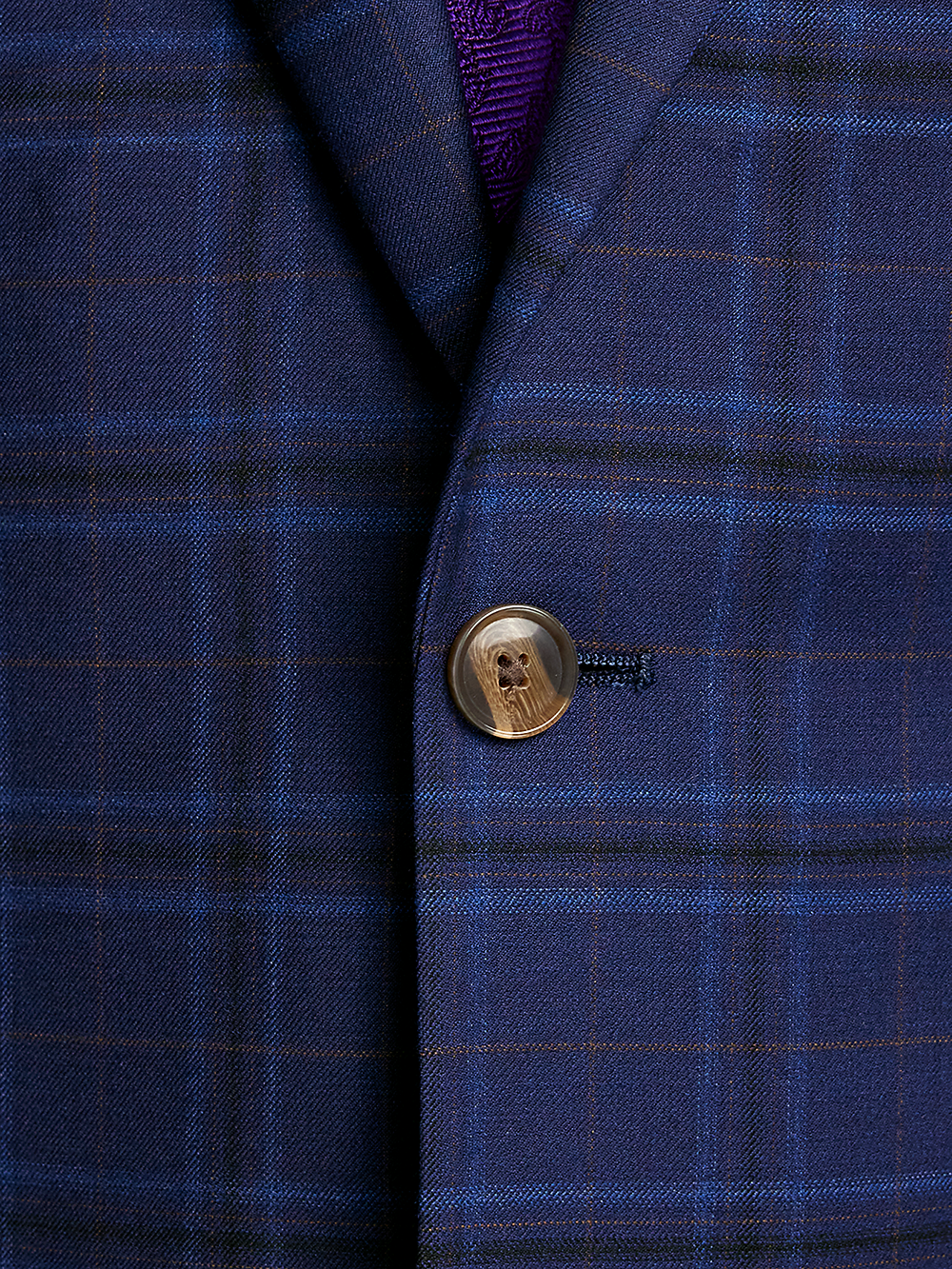 Alternate Image of Wool Stretch Plaid Single Breasted Notch Lapel Suit-4