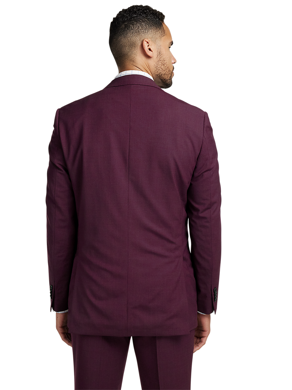 Alternate Image of Wool Stretch Bengaline Single Breasted Peak Lapel Suit-6