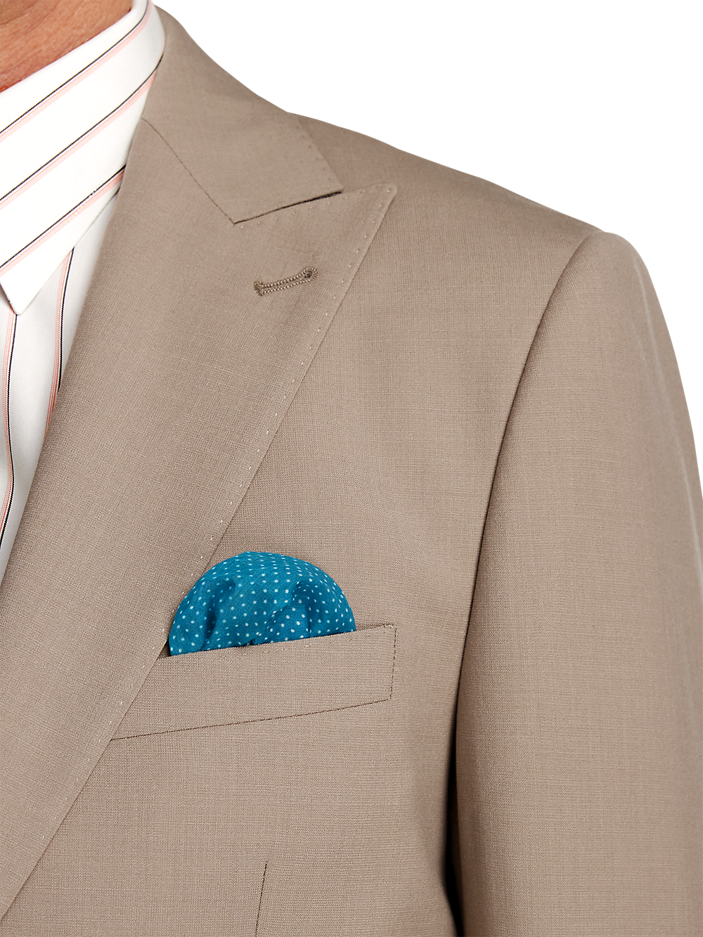 Alternate Image of Wool Stretch Bengaline Single Breasted Peak Lapel Suit-5