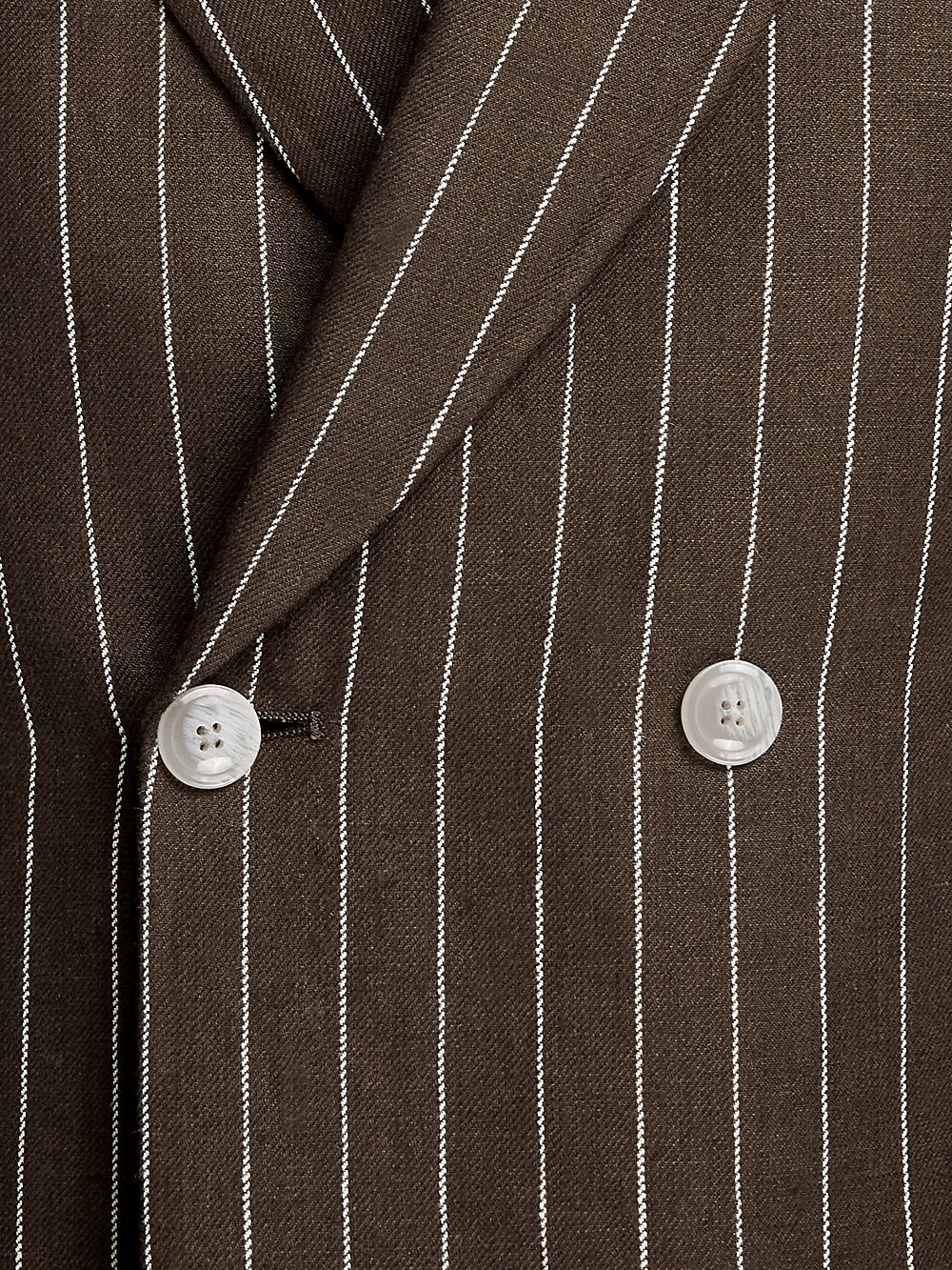 Alternate Image of Linen Pinstripe Double Breasted Peak Lapel Suit-4