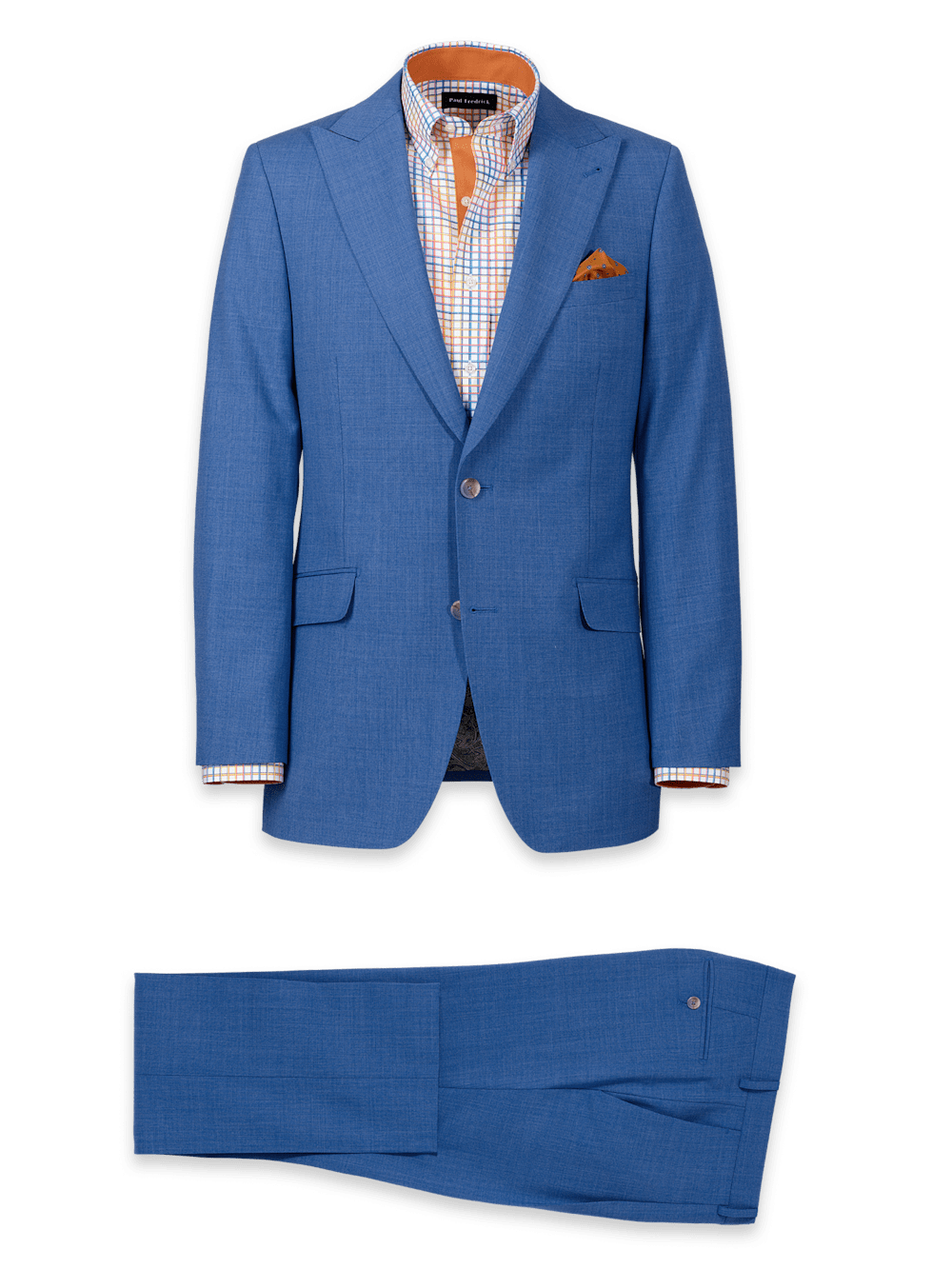 Product Image of Wool Stretch Bengaline Peak Lapel Suit-0