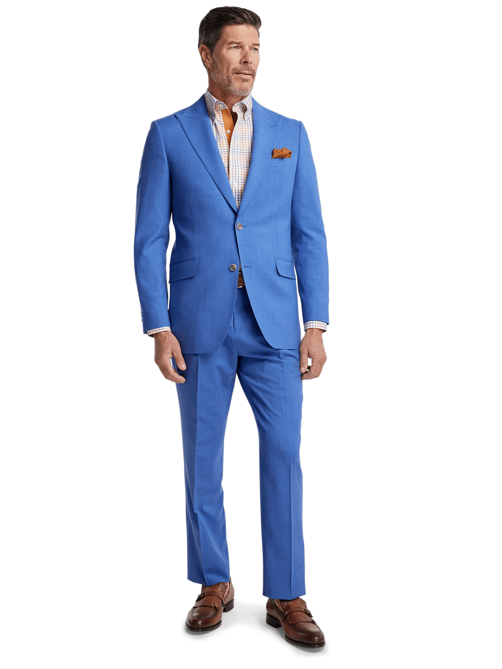 Alternate Image of Wool Stretch Bengaline Peak Lapel Suit-1