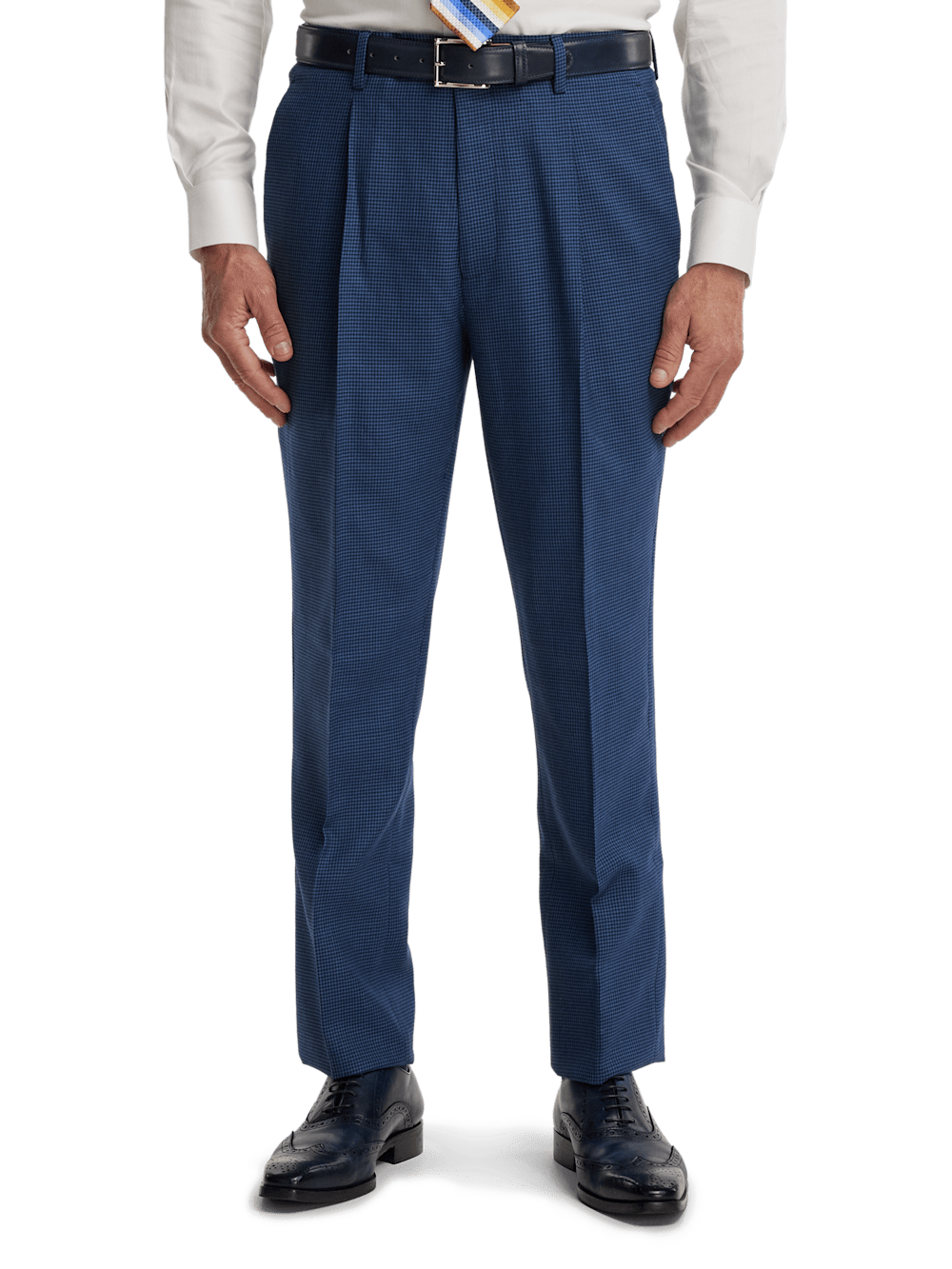 Alternate Image of Wool Houndstooth Single Breasted Peak Lapel Suit-7