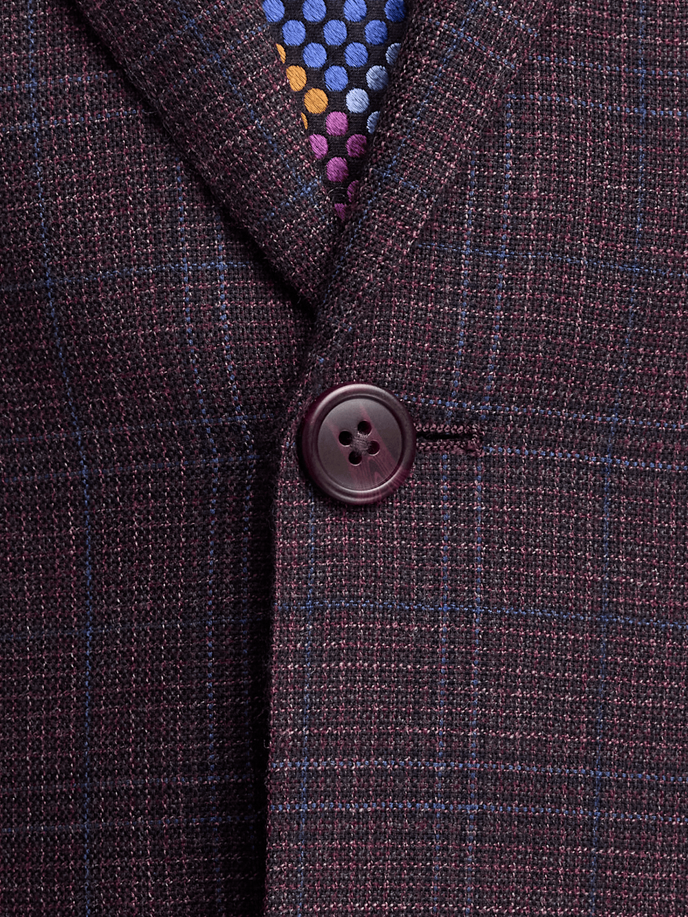 Alternate Image of Wool Plaid Single Breasted Notch Lapel Suit-4