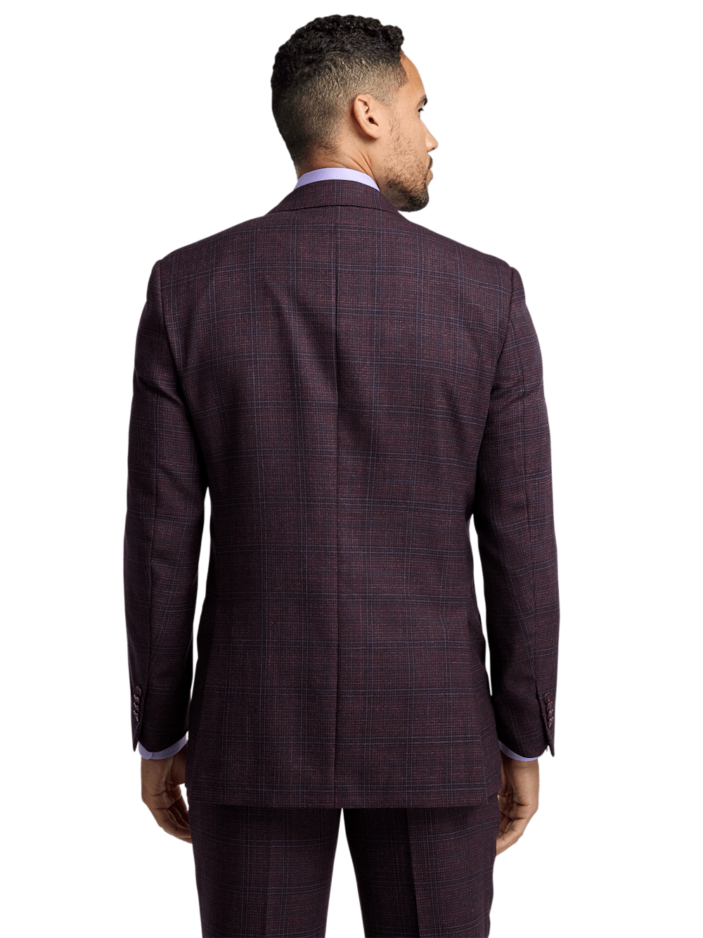 Alternate Image of Wool Plaid Single Breasted Notch Lapel Suit-6