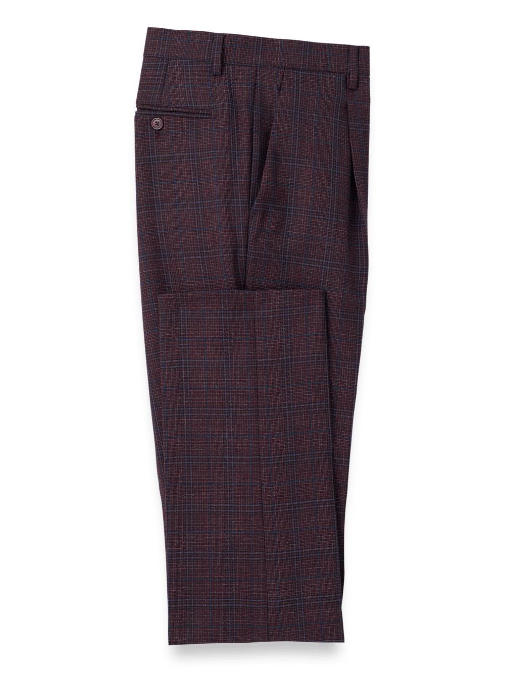 Alternate Image of Wool Plaid Single Breasted Notch Lapel Suit-8