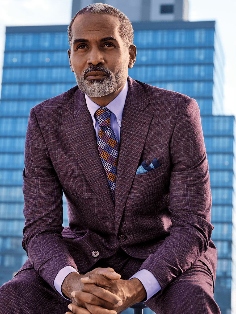 Alternate Image of Wool Plaid Single Breasted Notch Lapel Suit-9