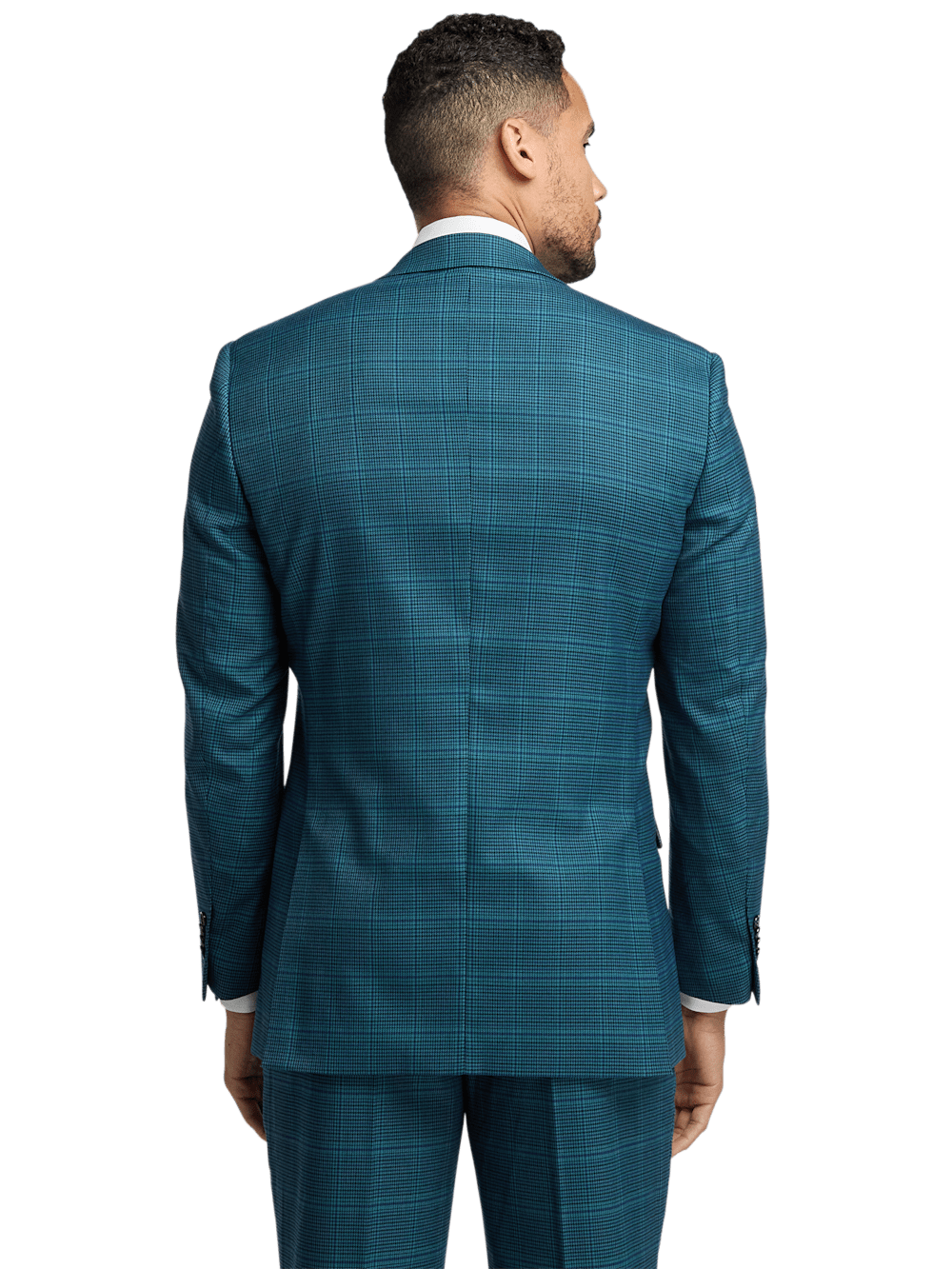 Alternate Image of Microfiber Houndstooth Single Breasted Notch Lapel Suit-6