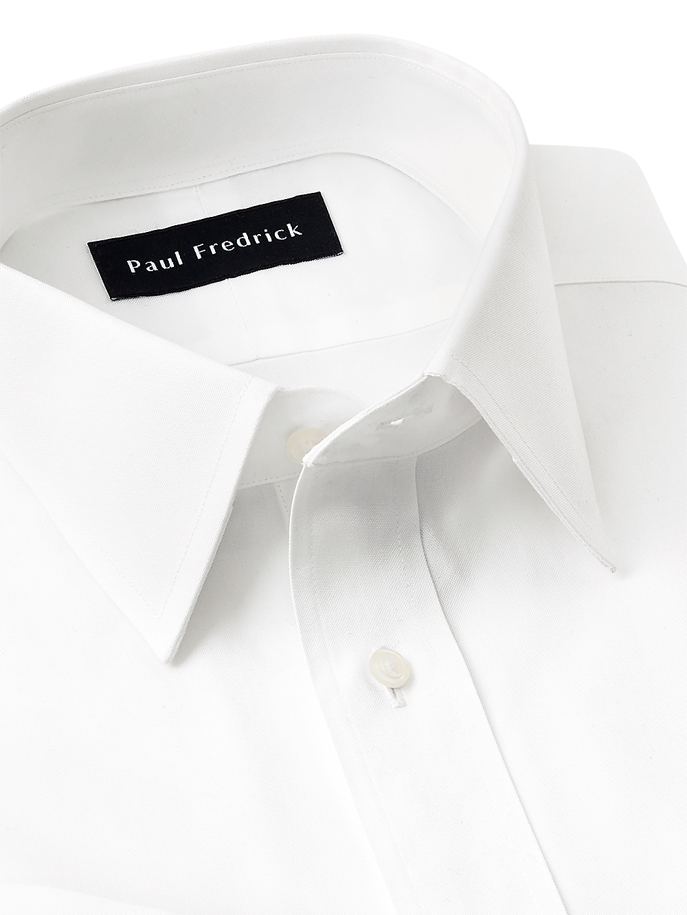 Alternate Image of Pure Cotton Pinpoint Solid Color Straight Collar French Cuff Dress Shirt-3