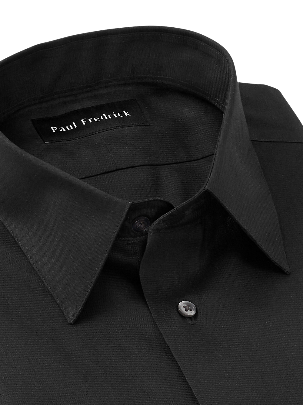 Alternate Image of Non-iron Cotton Pinpoint Solid Point Collar French Cuff Dress Shirt-6