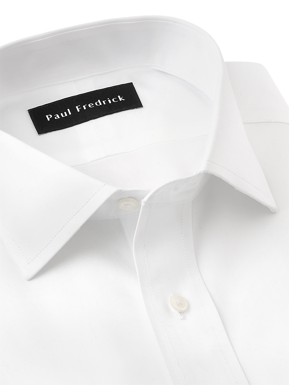 Alternate Image of Non-iron Cotton Pinpoint Solid Spread Collar French Cuff Dress Shirt-6