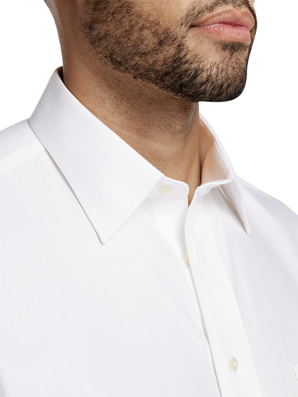 Alternate Image of Non-iron Cotton Herringbone Point Collar French Cuff Dress Shirt-2