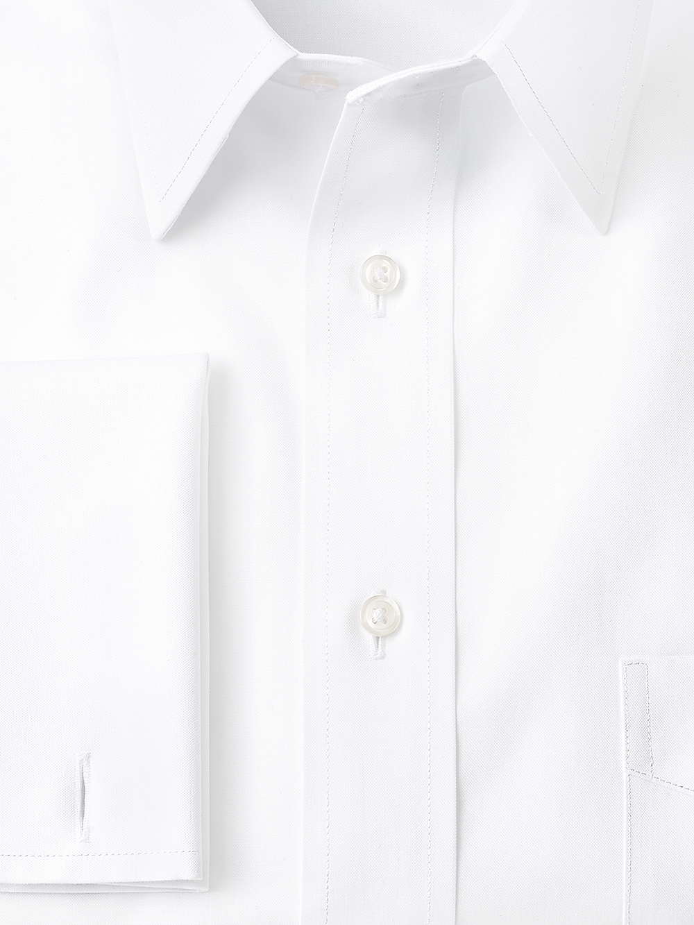 Alternate Image of Impeccable Non-iron Cotton Pinpoint Straight Collar French Cuff Dress Shirt-2