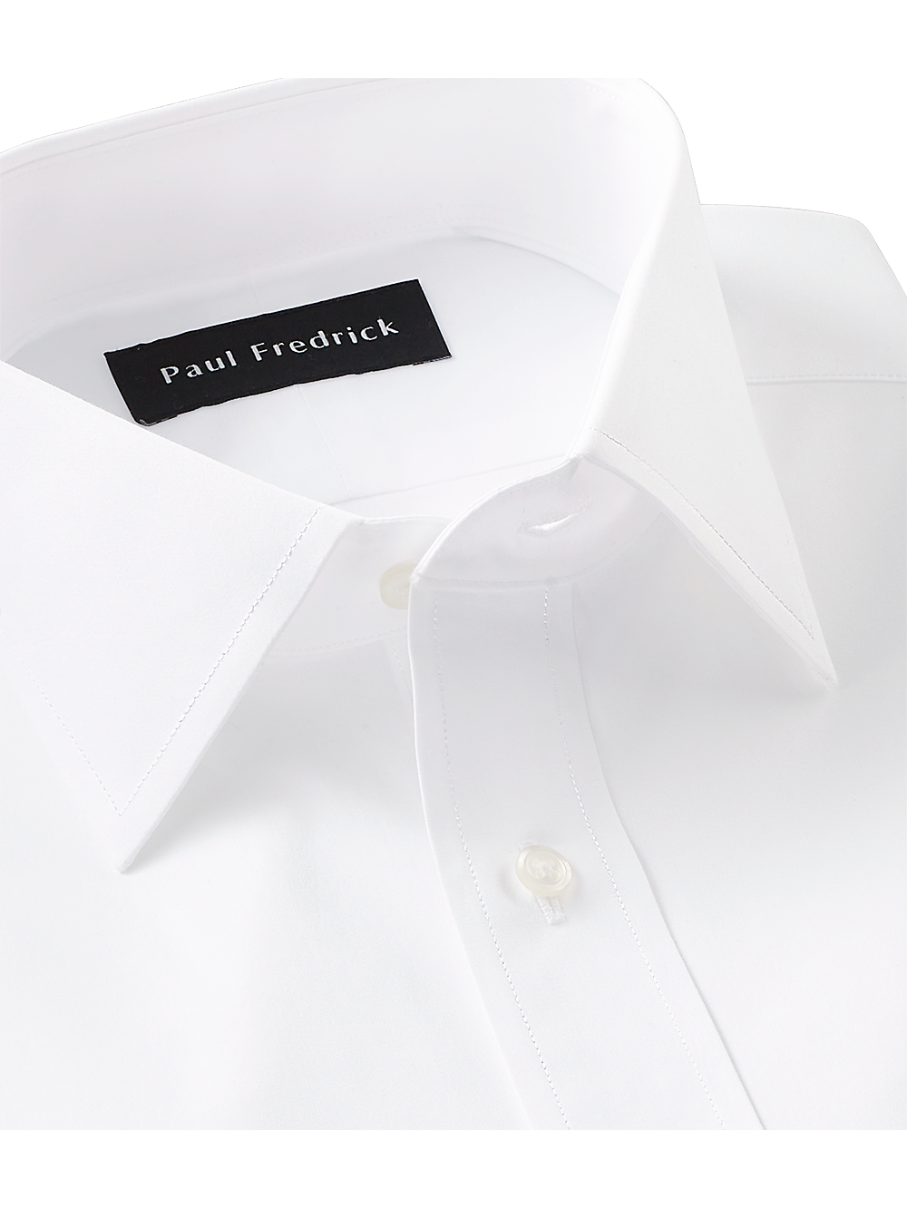 Alternate Image of Slim Fit Pure Cotton Broadcloth Solid Color Spread Collar Dress Shirt-2