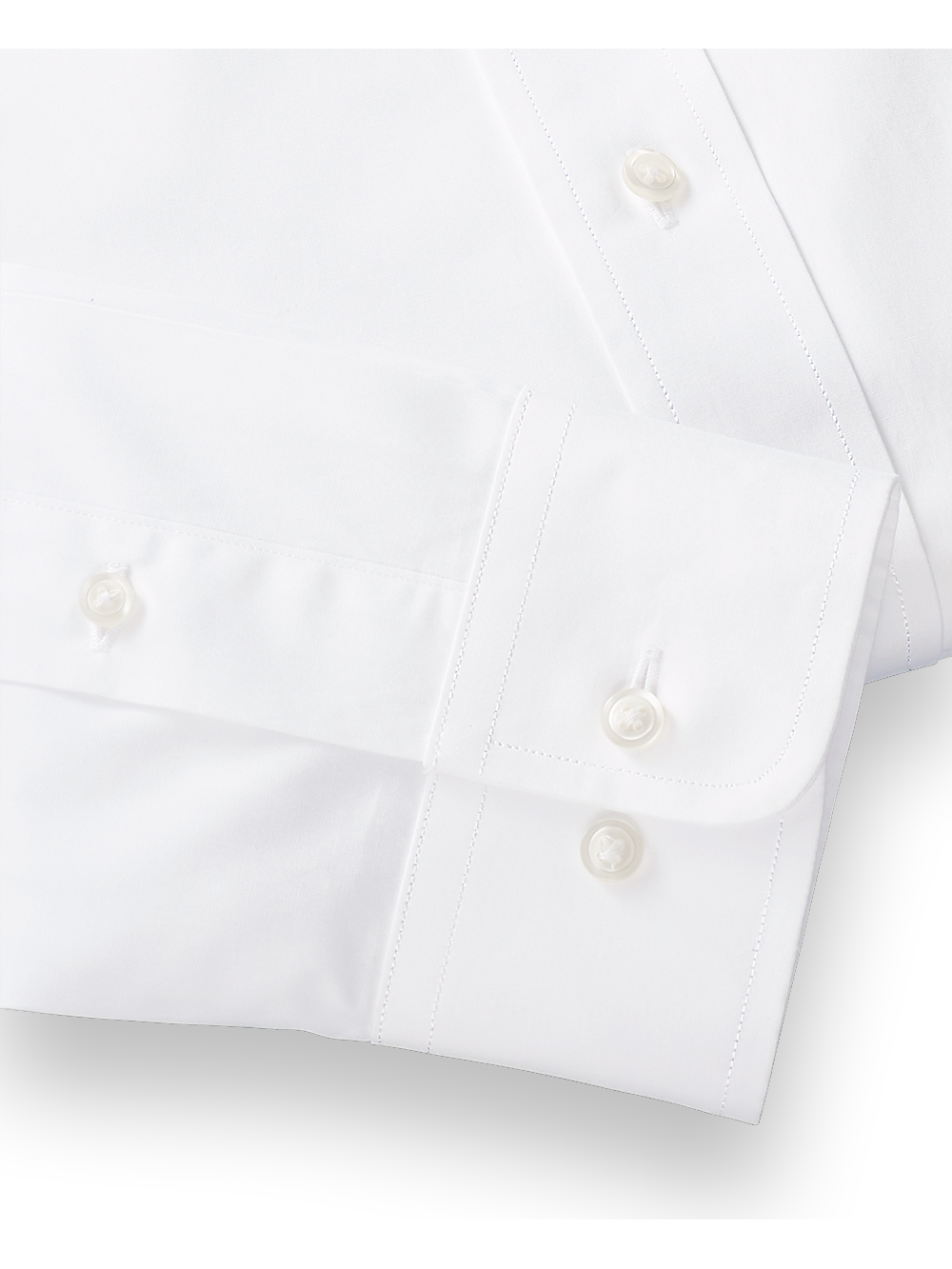 Alternate Image of Slim Fit Pure Cotton Broadcloth Solid Color Spread Collar Dress Shirt-3