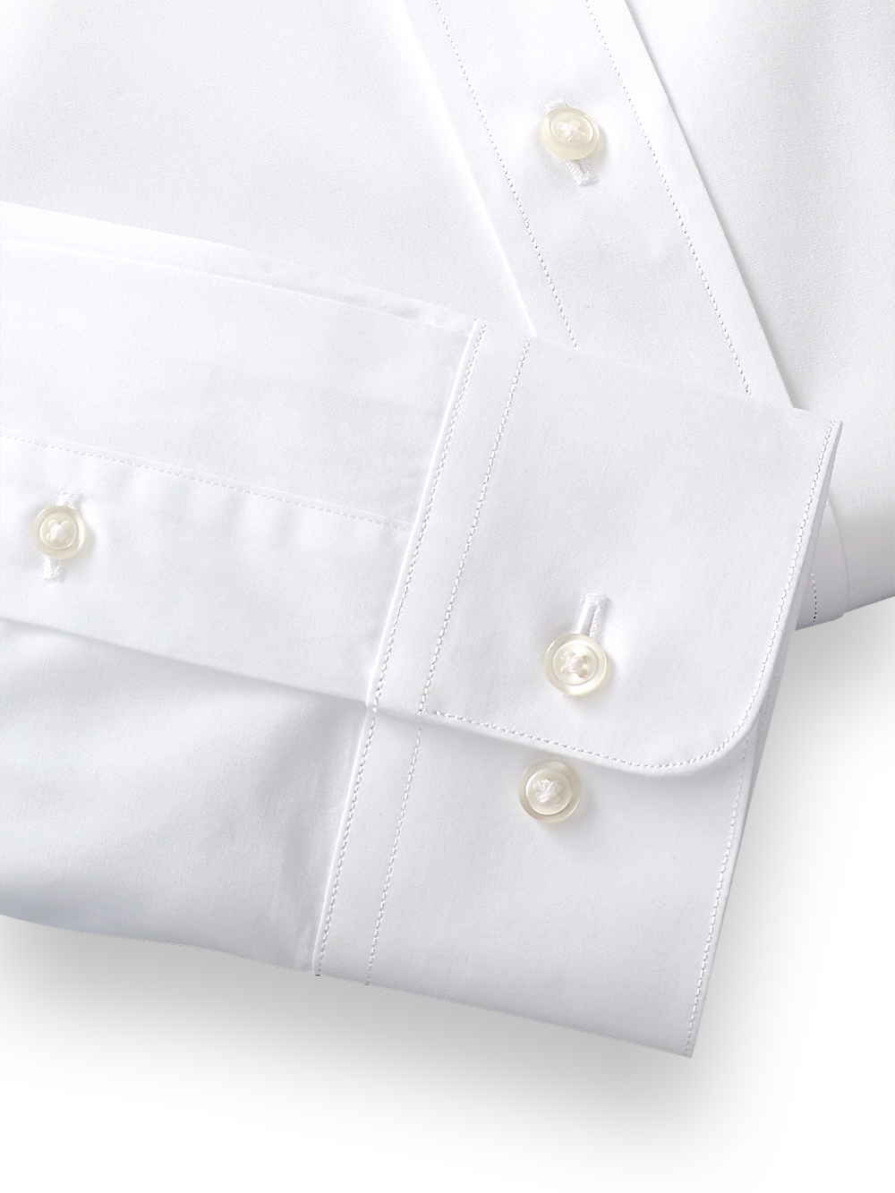 Alternate Image of Pure Cotton Broadcloth Solid Color Spread Collar Dress Shirt-3